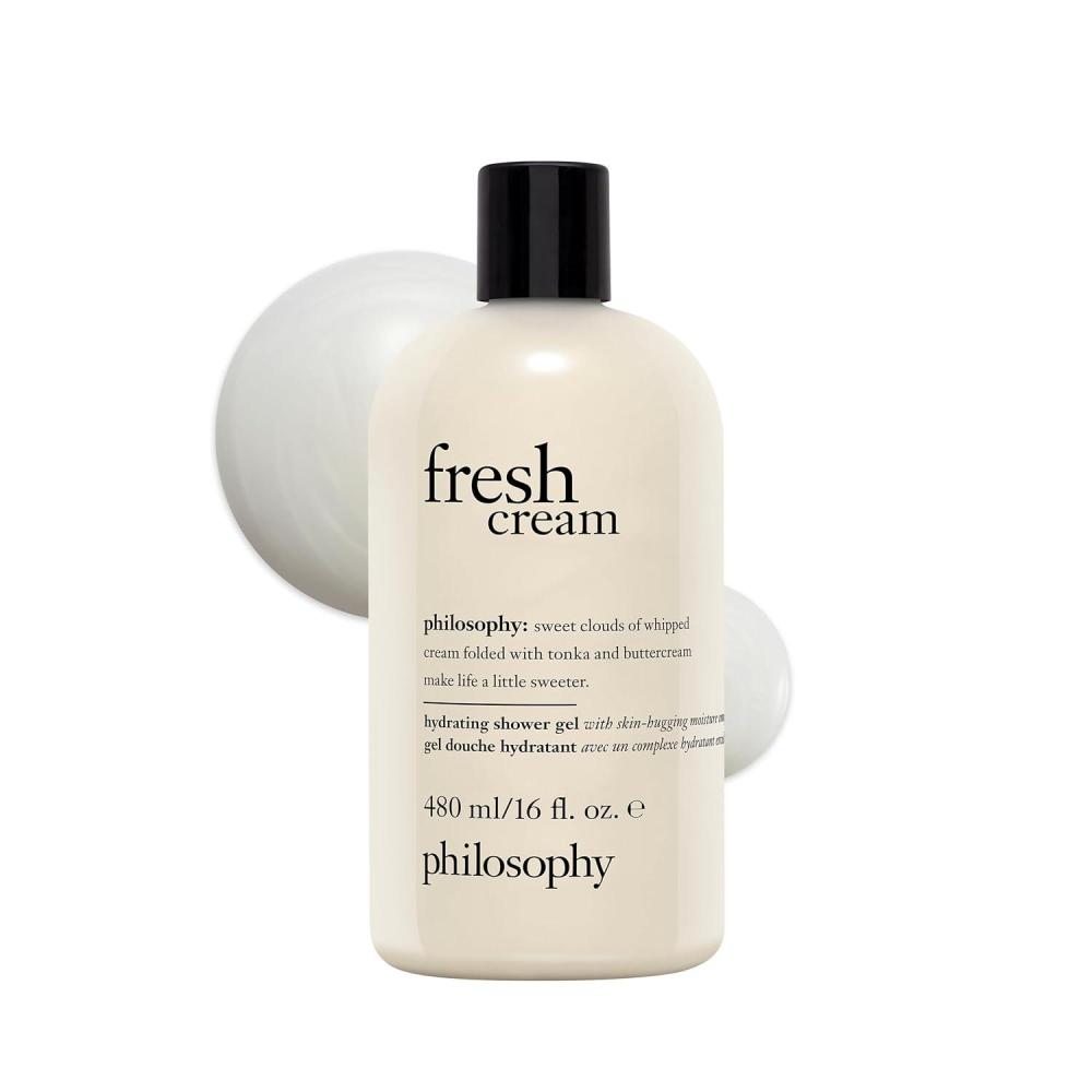 imagephilosophy fresh cream shower gel with notes of vanilla heliotrope amp tonka bean 16 fl oz16 Fl Oz Pack of 1