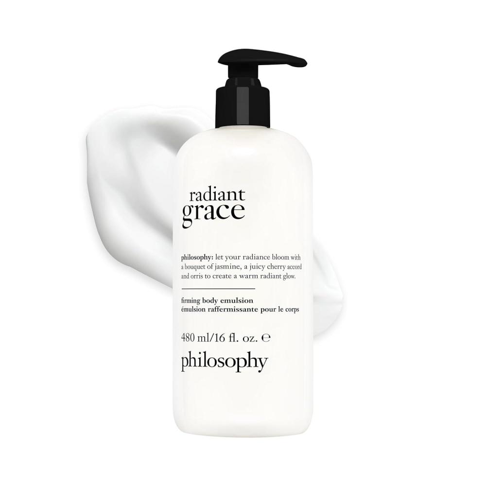 imagephilosophy radiant grace firming body emulsion luxury scented body lotion with shea butter notes of jasmine black cherry amp sandalwood 16 fl oz