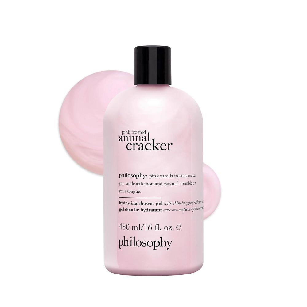 imagephilosophy scentsational hydrating bath amp shower gels efficiently cleanses soothes amp comforts dry skin vegan amp cruelty free formulapink frosted animal cracker