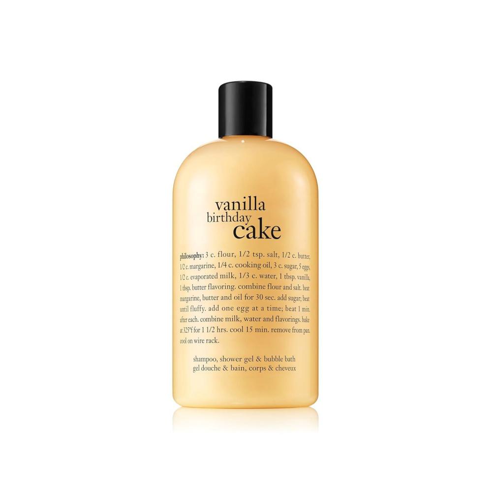 imagephilosophy scentsational hydrating bath amp shower gels efficiently cleanses soothes amp comforts dry skin vegan amp cruelty free formulavanilla birthday cake classic