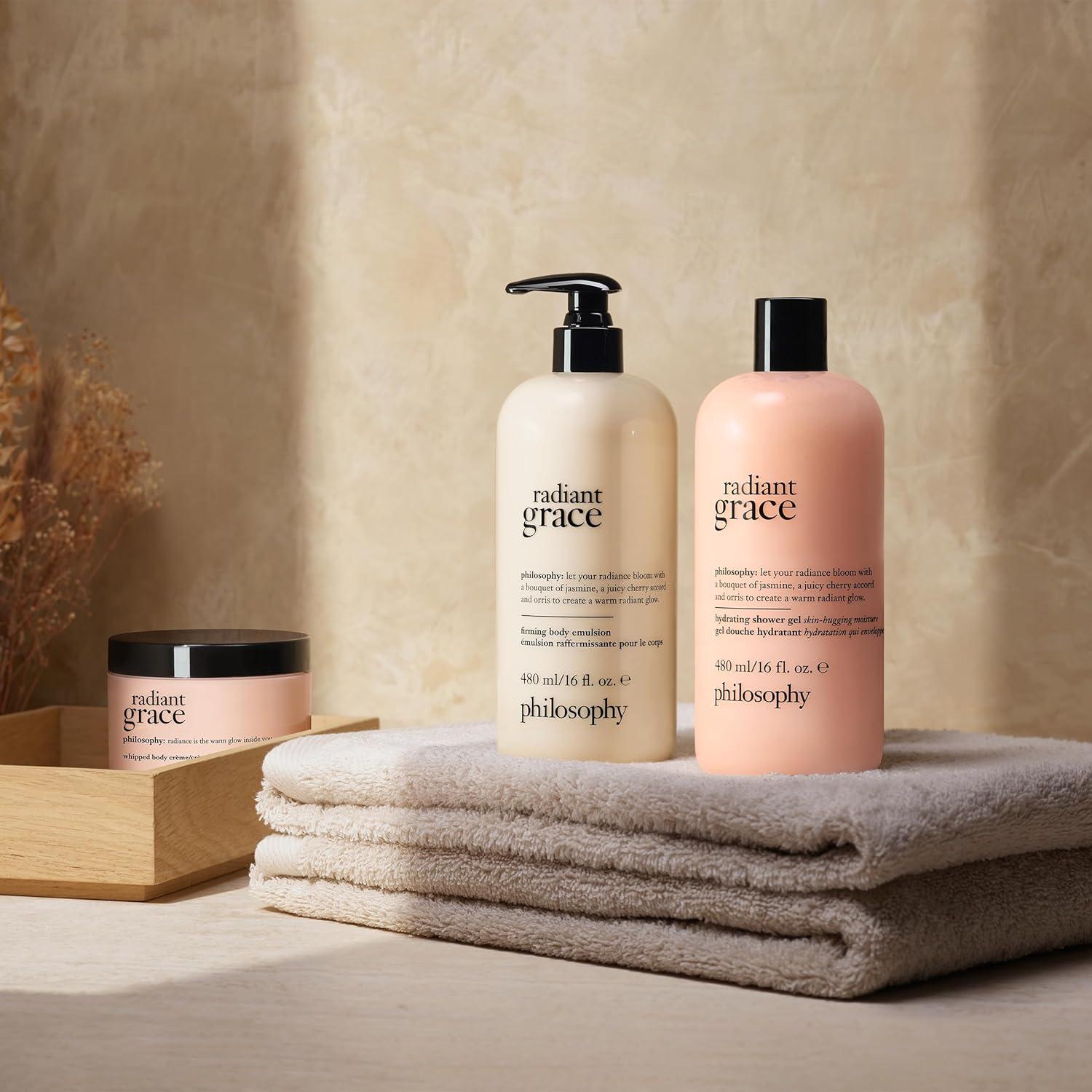 imagephilosophy radiant grace hydrating bath amp shower gel cleanses soothes amp comforts dry skin with notes of jasmine black cherry amp sandalwood 16 fl oz