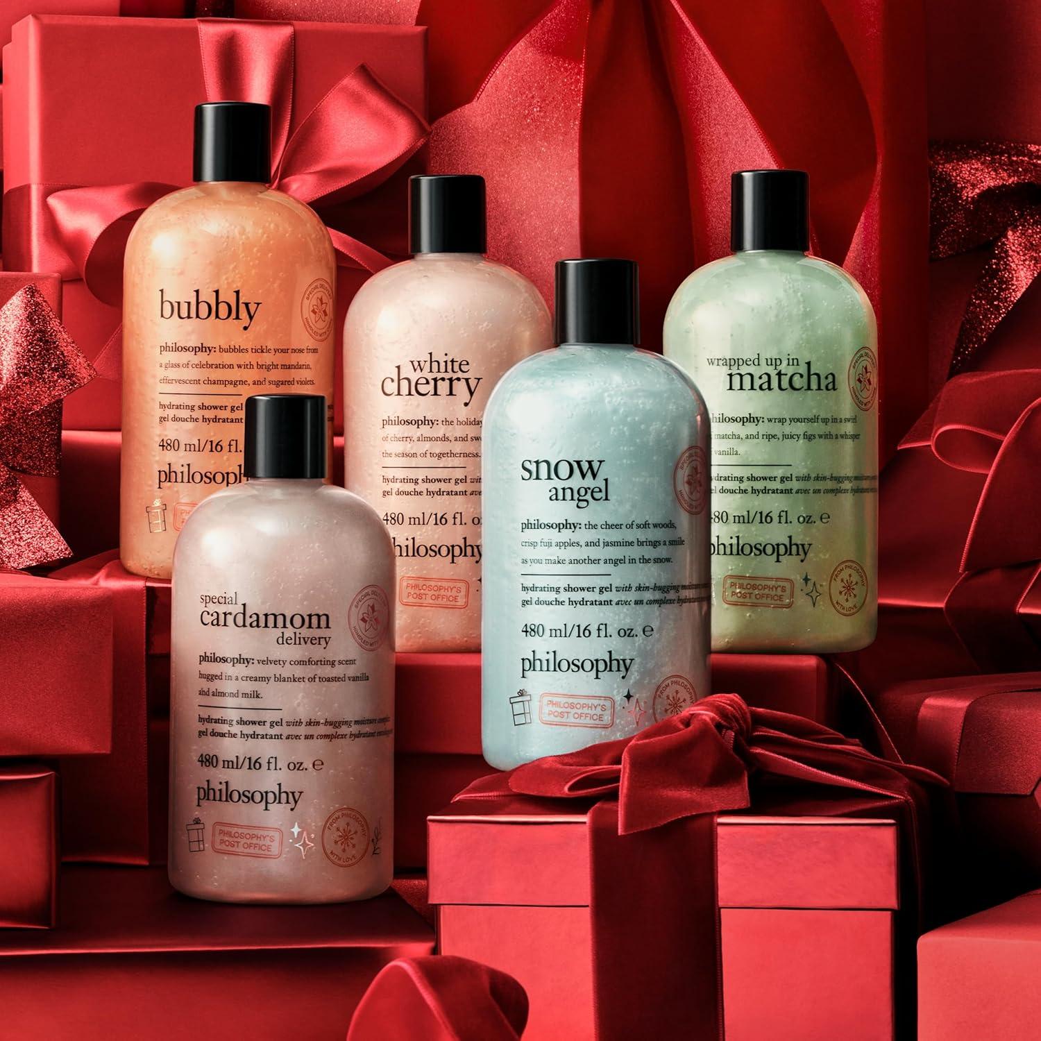 imagephilosophy scentsational hydrating bath amp shower gels efficiently cleanses soothes amp comforts dry skin vegan amp cruelty free formulaWhite Cherry