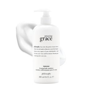 philosophy amazing grace firming body emulsion – luxury scented body lotion – formulated with shea butter for fast absorbing hydration – skin feels soft and smooth – suitable for all skin types(amazing grace intense)
