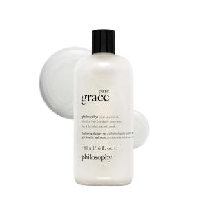 philosophy pure grace hydrating bath & shower gel – efficiently cleanses, soothes & comforts dry skin – vegan & cruelty free formula