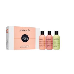 philosophy scent-sational hydrating bath & shower gels – efficiently cleanses, soothes & comforts dry skin – vegan & cruelty free formula(Congrats – 3 Piece Set)