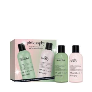 philosophy scent-sational hydrating bath & shower gels – efficiently cleanses, soothes & comforts dry skin – vegan & cruelty free formula(Seasonal Giftset – 2 Piece Set)