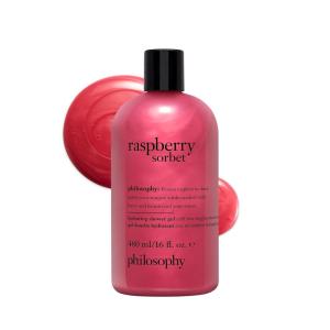 philosophy scent-sational hydrating bath & shower gels – efficiently cleanses, soothes & comforts dry skin – vegan & cruelty free formula(raspberry sorbet)