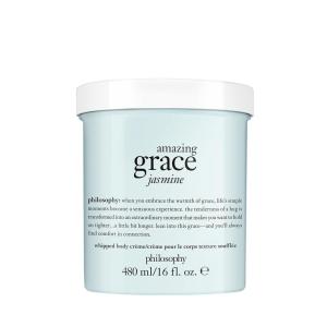 philosophy whipped body crème-luxury scented body lotion-formulated with shea butter&natural oils for fast absorbing hydration-skin feels soft and smooth-suitable for all skin types(Amazing Grace Jasmine – 16 fl oz)
