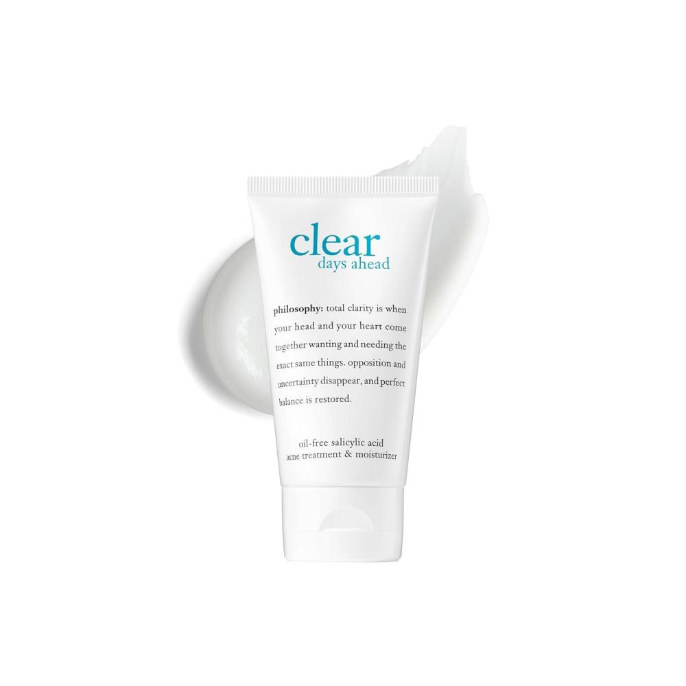 imagephilosophy clear days ahead oilfree acne treatment amp moisturizer face moisturizer with salicylic acid effectively reduces breakouts 2 fl oz