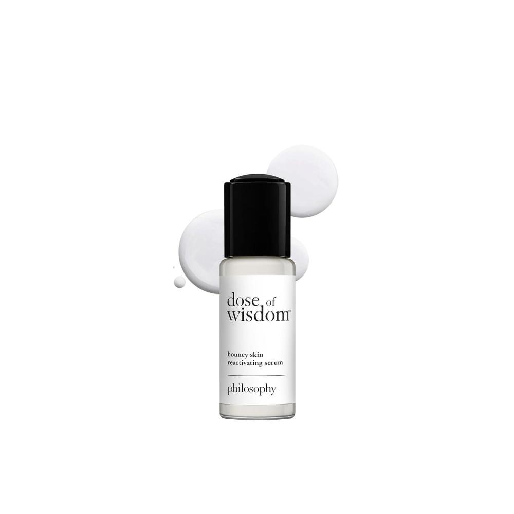 imagephilosophy dose of wisdom bouncy skin reactivating facial serum with hyaluronic acid vitamin C amp a patented vitality booster delivers skin that is bouncy plumped amp radiant in one week34 Fl Oz Pack of 1