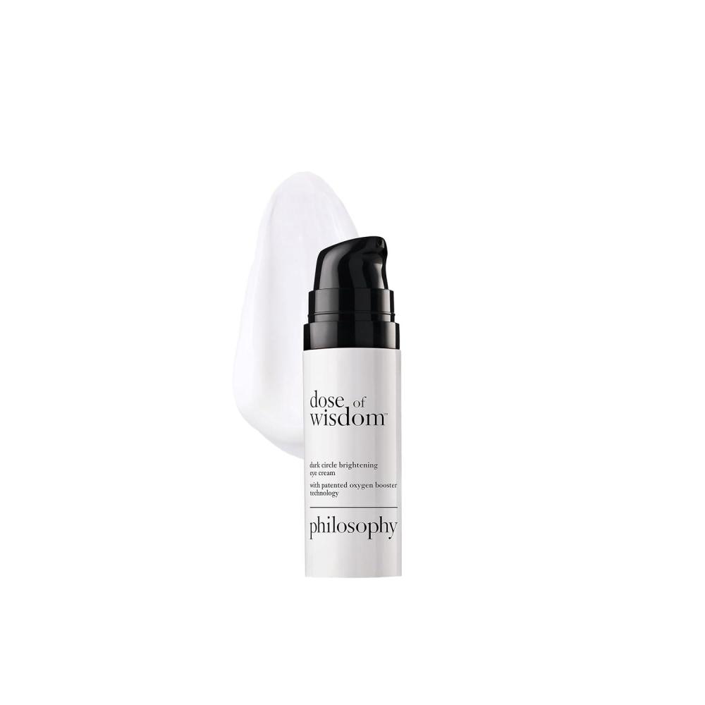 imagephilosophy dose of wisdom dark circle eye cream with hyaluronic acid vitamin C amp caffeine brigthens amp hydrates skin 05 fl oz