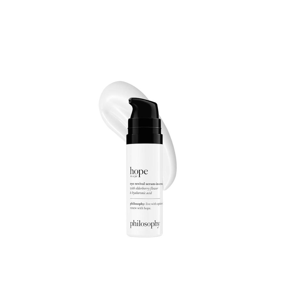 imagephilosophy hope in a jar eye revival serum eye cream with hyaluronic acid elderberry extract amp tangerine peel extract hydrates and reduces puffiness 05 fl oz