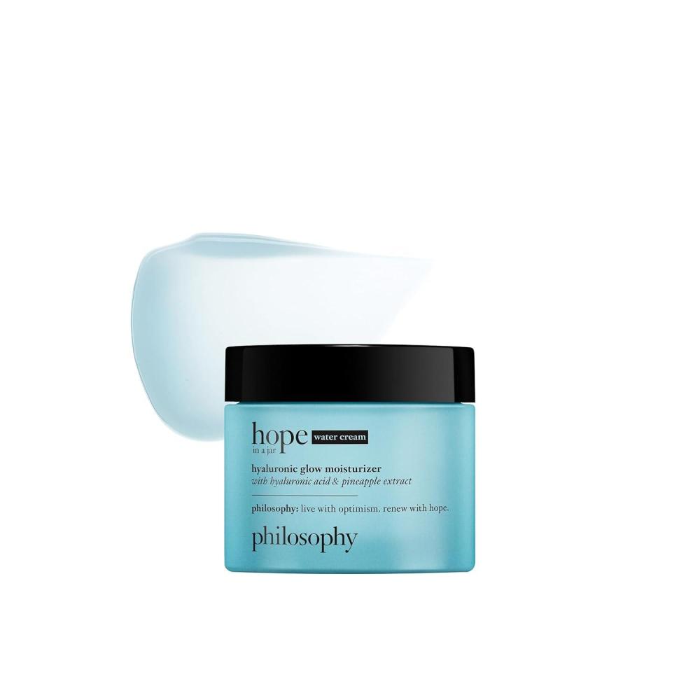 imagephilosophy hope in a jar glow water cream face moisturizer with hyaluronic acid amp pineapple extract provides 72hour hydration amp primes skin for makeup 2 fl oz