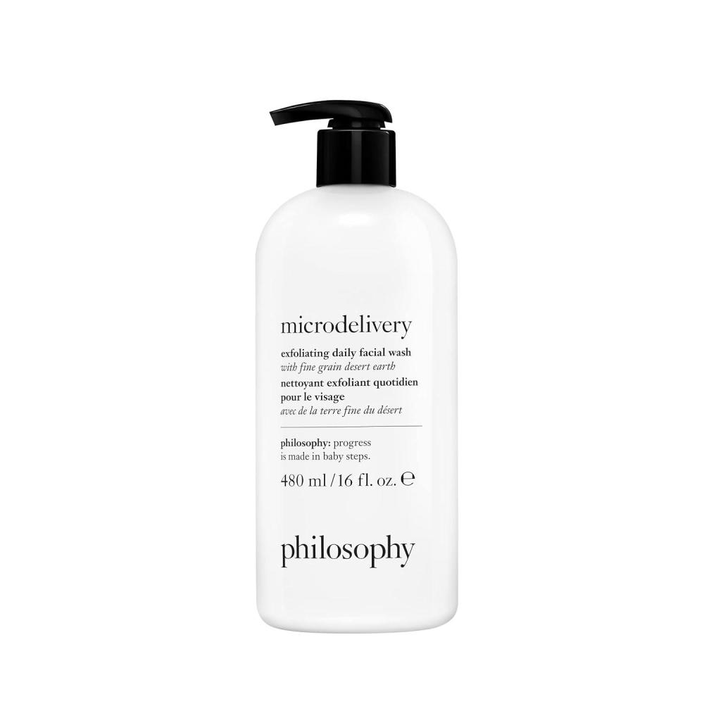 imagephilosophy microdelivery exfoliating daily facial wash with fine grain desert earth amp gentle amino acids scrubs away impurities amp dead skin cells to alleviate dryness and rough texture16 Fl Oz Bottle Pump Included