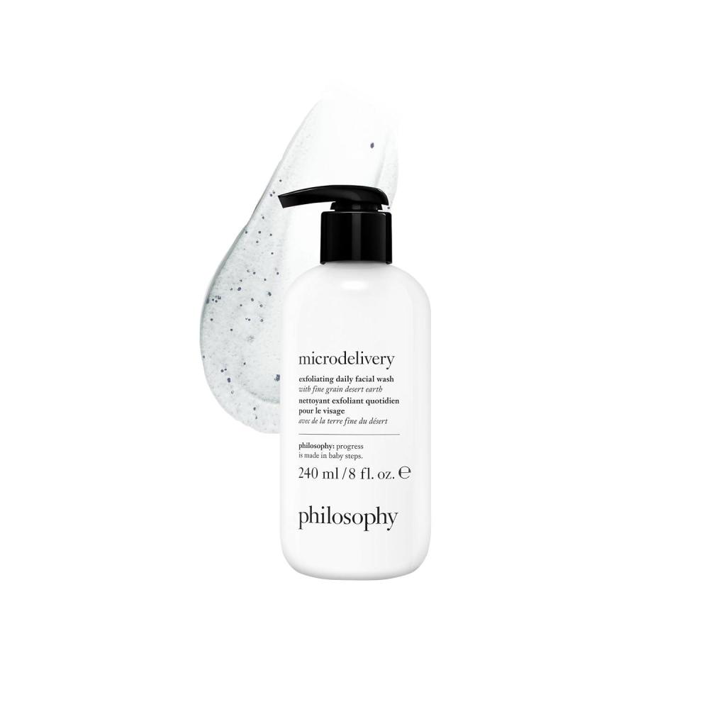 imagephilosophy microdelivery exfoliating daily facial wash with fine grain desert earth amp gentle amino acids scrubs away impurities amp dead skin cells to alleviate dryness and rough texture8 Fl Oz Bottle Pump Included