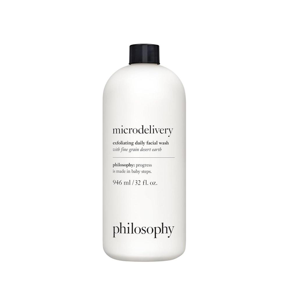 imagephilosophy microdelivery exfoliating daily facial wash  with fine grain desert earth amp gentle amino acids  scrubs away impurities amp dead skin cells to alleviate dryness and rough texture32 Fl Oz  Bottle Pump NOT Included