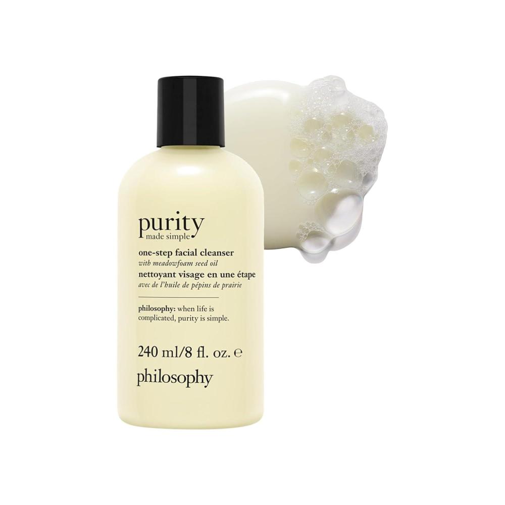 imagephilosophy purity made simple onestep facial cleanser with meadowfoam seed oil gently cleanses amp melts away dirt oil amp stubborn makeup parabenfree face wash8 Fl Oz Pack of 1