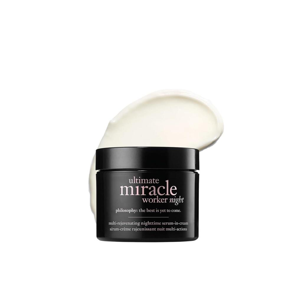 imagephilosophy ultimate miracle worker multirejuvenating nighttime serumincream face moisturizer  with retinol  targets all major signs of aging including fine lines amp wrinkles  2 fl oz