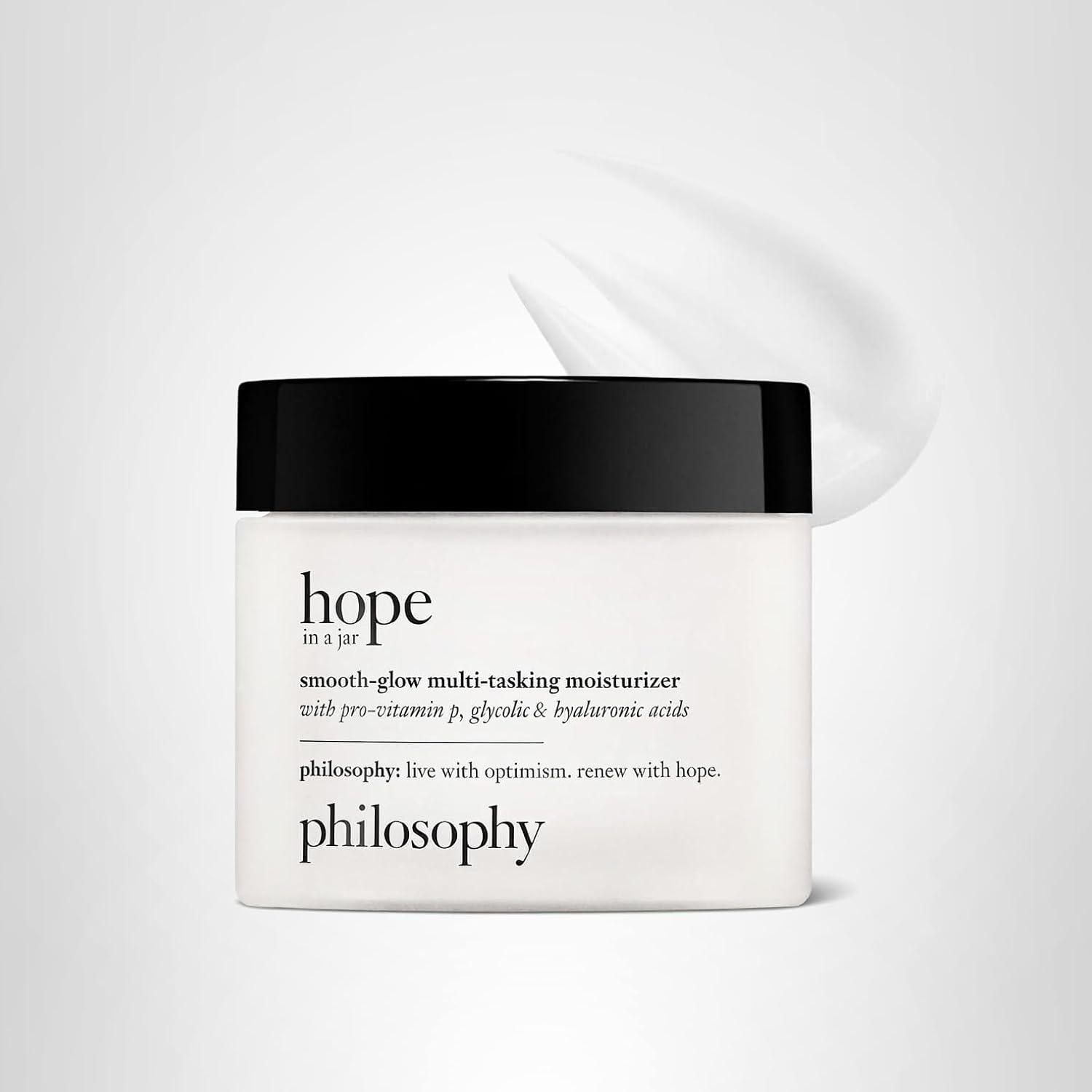 imagephilosophy hope in a jar smoothglow multitasking face moisturizer with provitamin P glycolic amp hyaluronic acid provides deep amp longlasting hydration amp smoother radiant skin2 Fl Oz Pack of 1