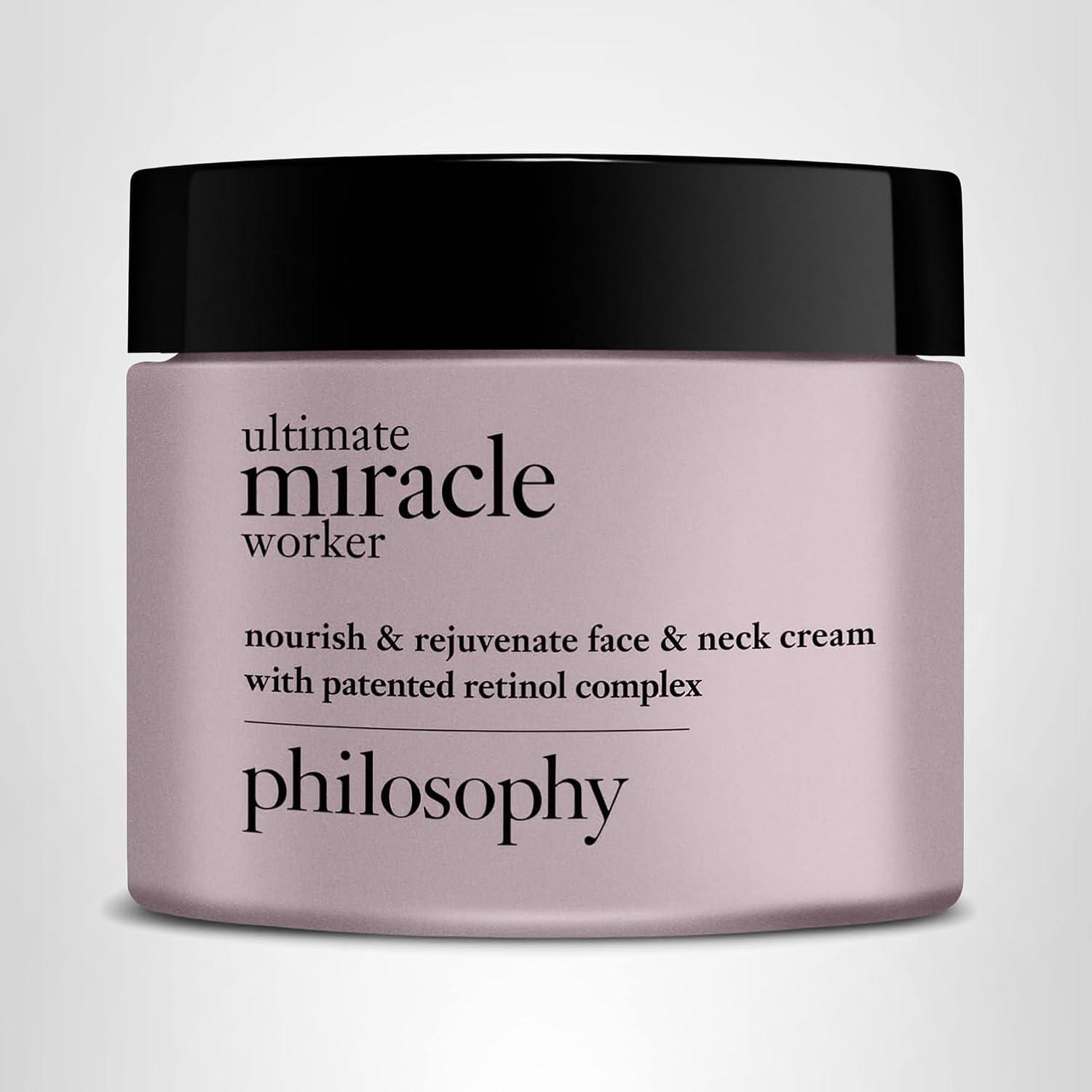 imagephilosophy ultimate miracle worker nourish amp rejuvenate face amp neck cream with patented retinol ceramides amp procollagen peptides smoothes fine lines amp wrinkles fast absorbing moisturizer2 Ounce Pack of 1