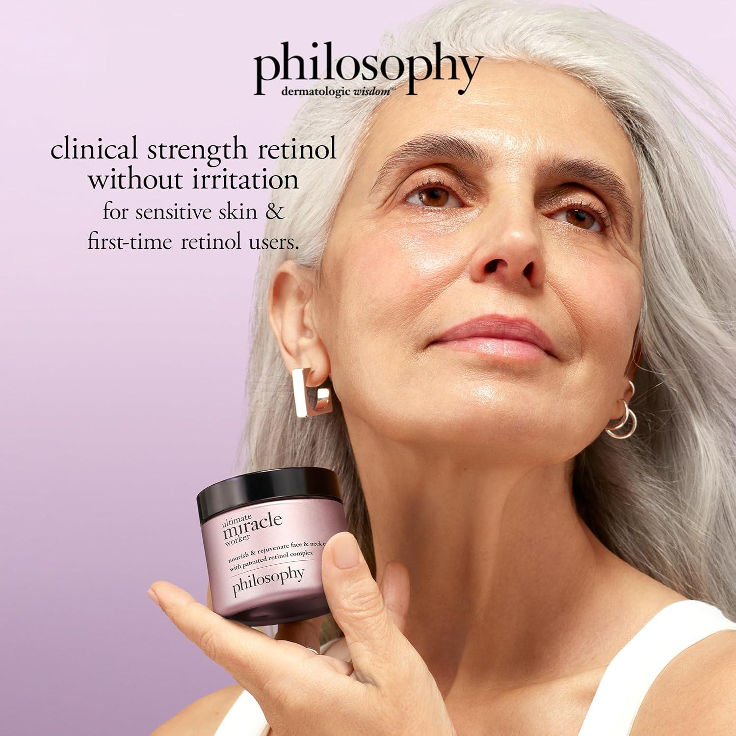 imagephilosophy ultimate miracle worker nourish amp rejuvenate face amp neck cream with patented retinol ceramides amp procollagen peptides smoothes fine lines amp wrinkles fast absorbing moisturizer2 Ounce Pack of 1