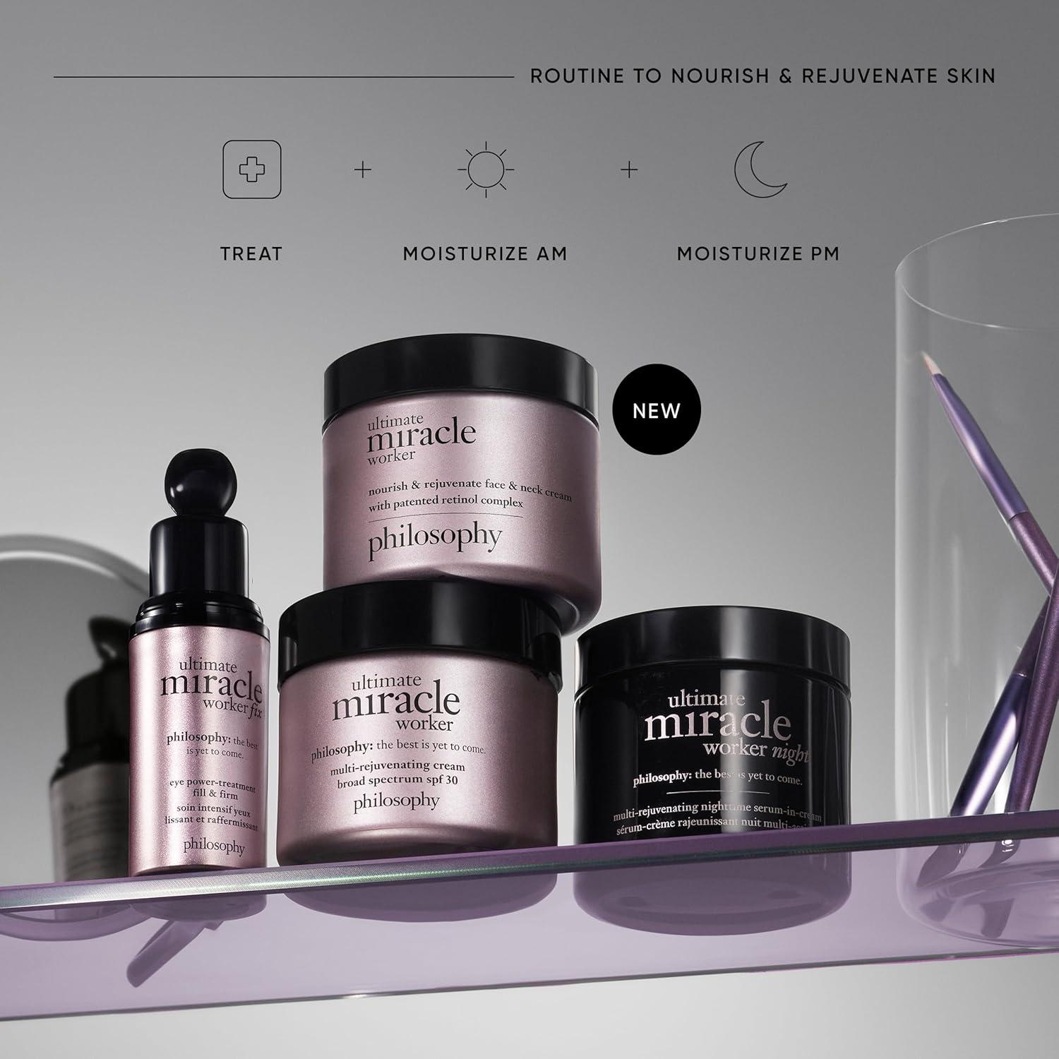 imagephilosophy ultimate miracle worker nourish amp rejuvenate face amp neck cream with patented retinol ceramides amp procollagen peptides smoothes fine lines amp wrinkles fast absorbing moisturizer2 Ounce Pack of 1