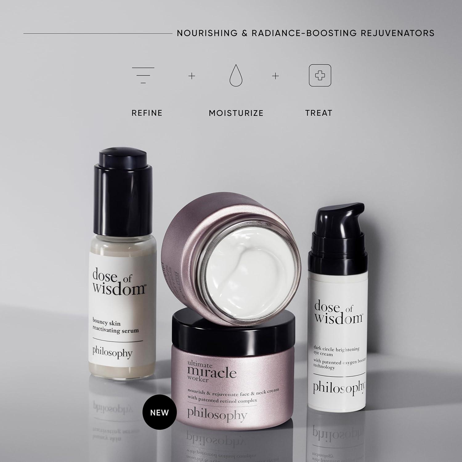 imagephilosophy ultimate miracle worker nourish amp rejuvenate face amp neck cream with patented retinol ceramides amp procollagen peptides smoothes fine lines amp wrinkles fast absorbing moisturizer2 Ounce Pack of 1