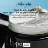 philosophy hope in a jar deep hydration & glow overnight face mask – with glycolic & hyaluronic acid – renews & restores dry skin for a smooth, glowy finish – 2 fl oz.