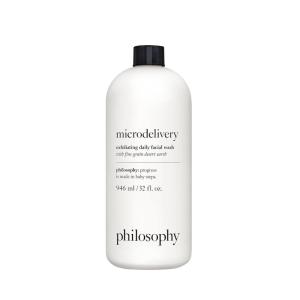 philosophy microdelivery exfoliating daily facial wash – with fine grain desert earth & gentle amino acids – scrubs away impurities & dead skin cells to alleviate dryness and rough texture(32 Fl. Oz – Bottle Pump NOT Included)