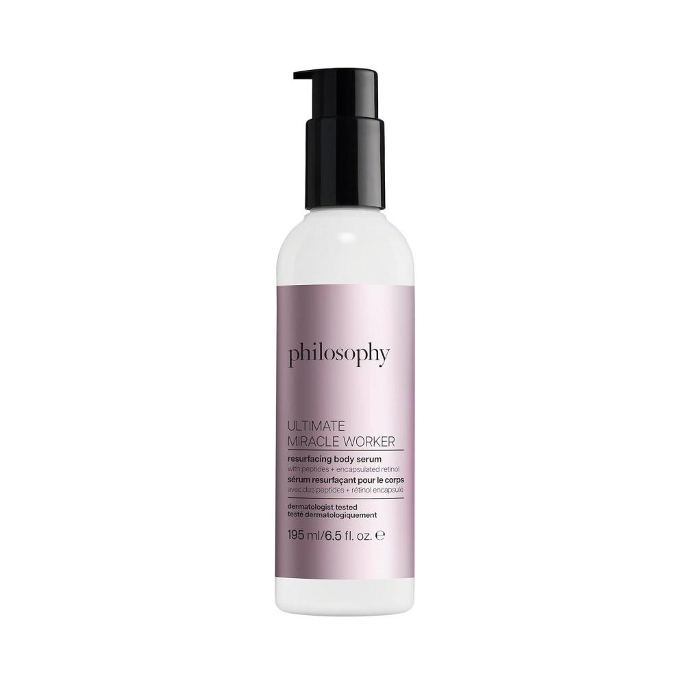 imagephilosophy ultimate miracle worker resurfacing body serum with retinol hyaluronic acid amp peptides clinically proven to immediately double skins moisture and reduce crepiness 65 fl oz