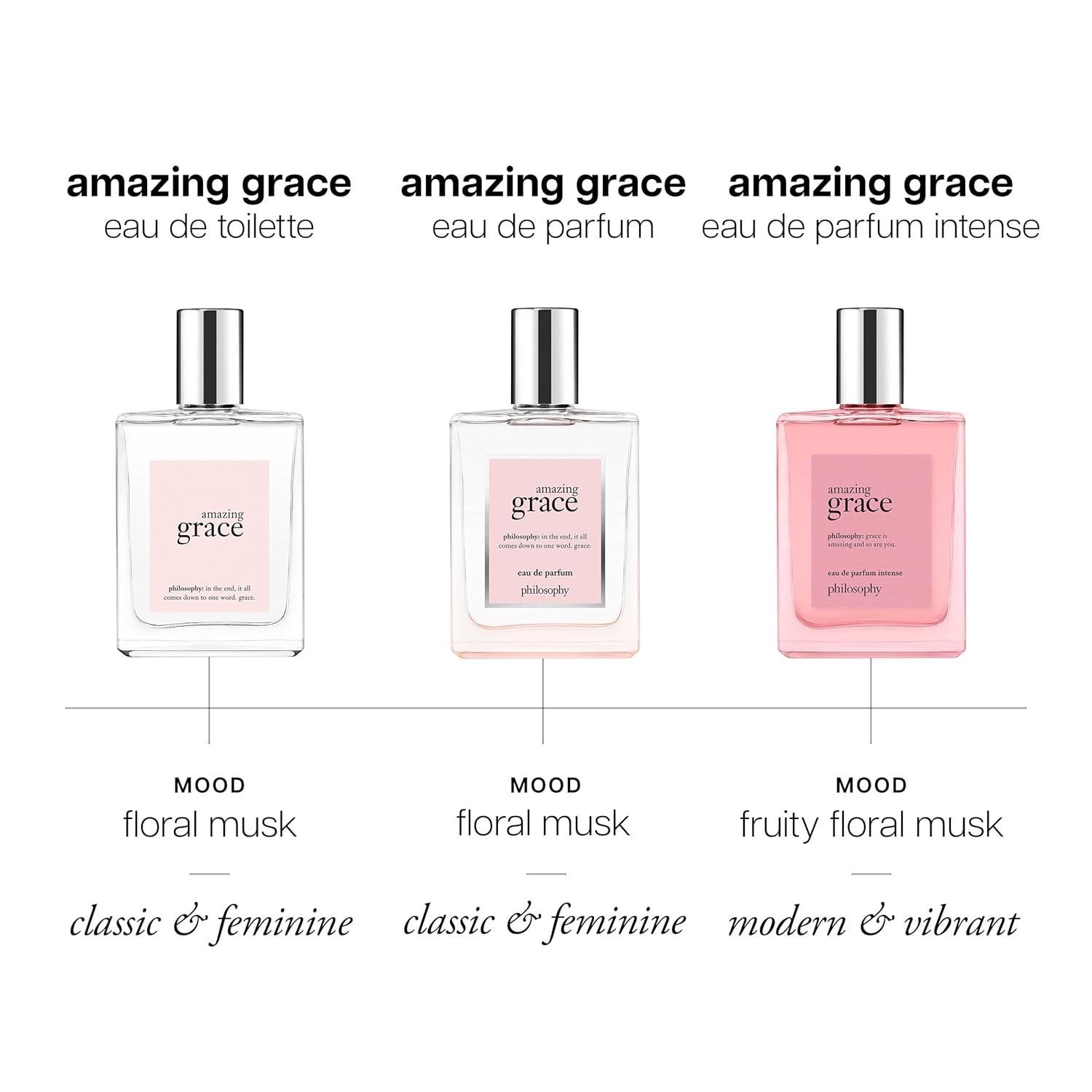 imagephilosophy amazing grace eau de parfum clean amp floral womens perfume with notes of bergamot lily of the valley amp musk long lasting fragrance 2 fl oz