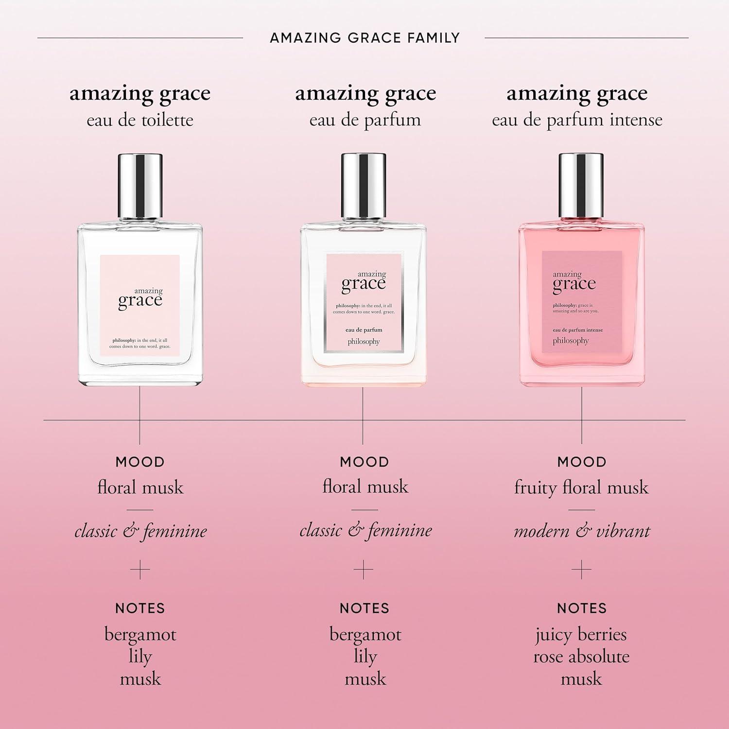 imagephilosophy amazing grace eau de parfum intense fruity amp floral womens perfume with notes of juicy berries rose absolute amp musk long lasting fragrance033 Fl Oz Pack of 1