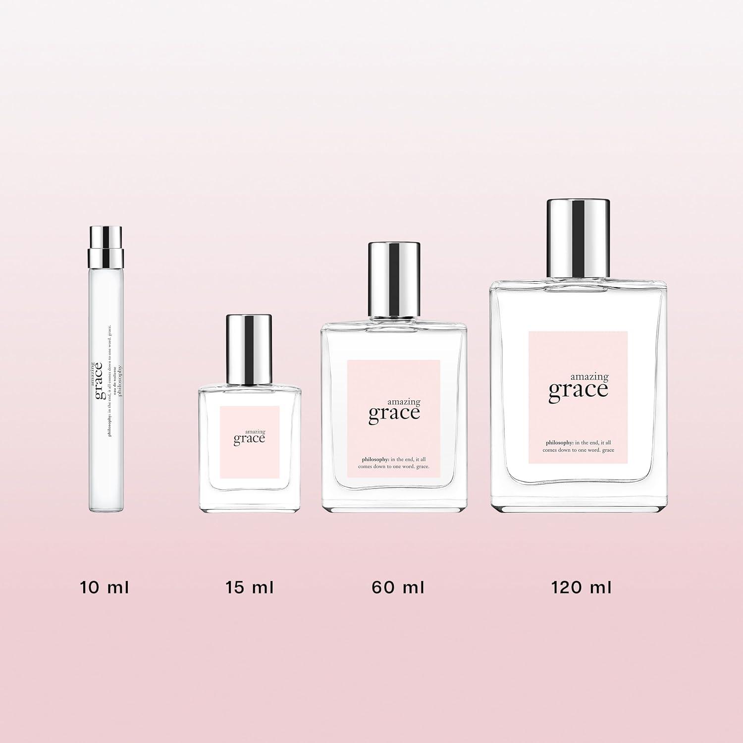 imagephilosophy amazing grace perfume clean amp floral womens perfume with notes of bergamot muguet amp musk long lasting fragranceEau de Toilette 05 fl oz