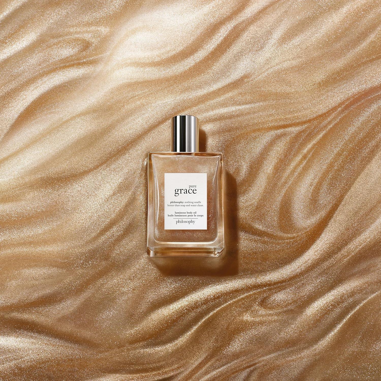 imagephilosophy luminous body oil lightweight nongreasy formula nourishes skin for a subtle glow amp delicate trail of fragrance suitable for all skin types 4 fl ozpure grace
