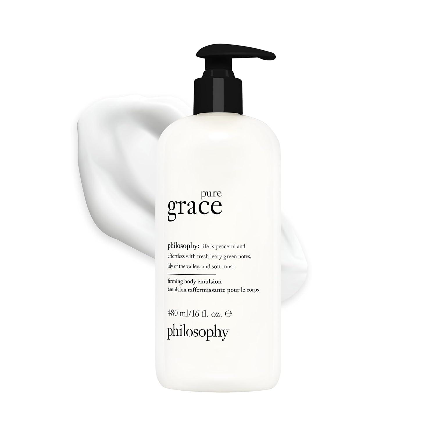 imagephilosophy pure grace firming body emulsion luxury scented body lotion with shea butter amp natural oils for fast absorbing hydration skin feels soft and smoothpure grace