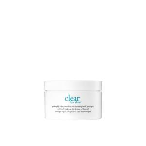 philosophy clear days ahead overnight repair acne treatment pads – with salicylic acid – remove dead skin cells to keep pores clear and prevent future breakouts – 60 ct