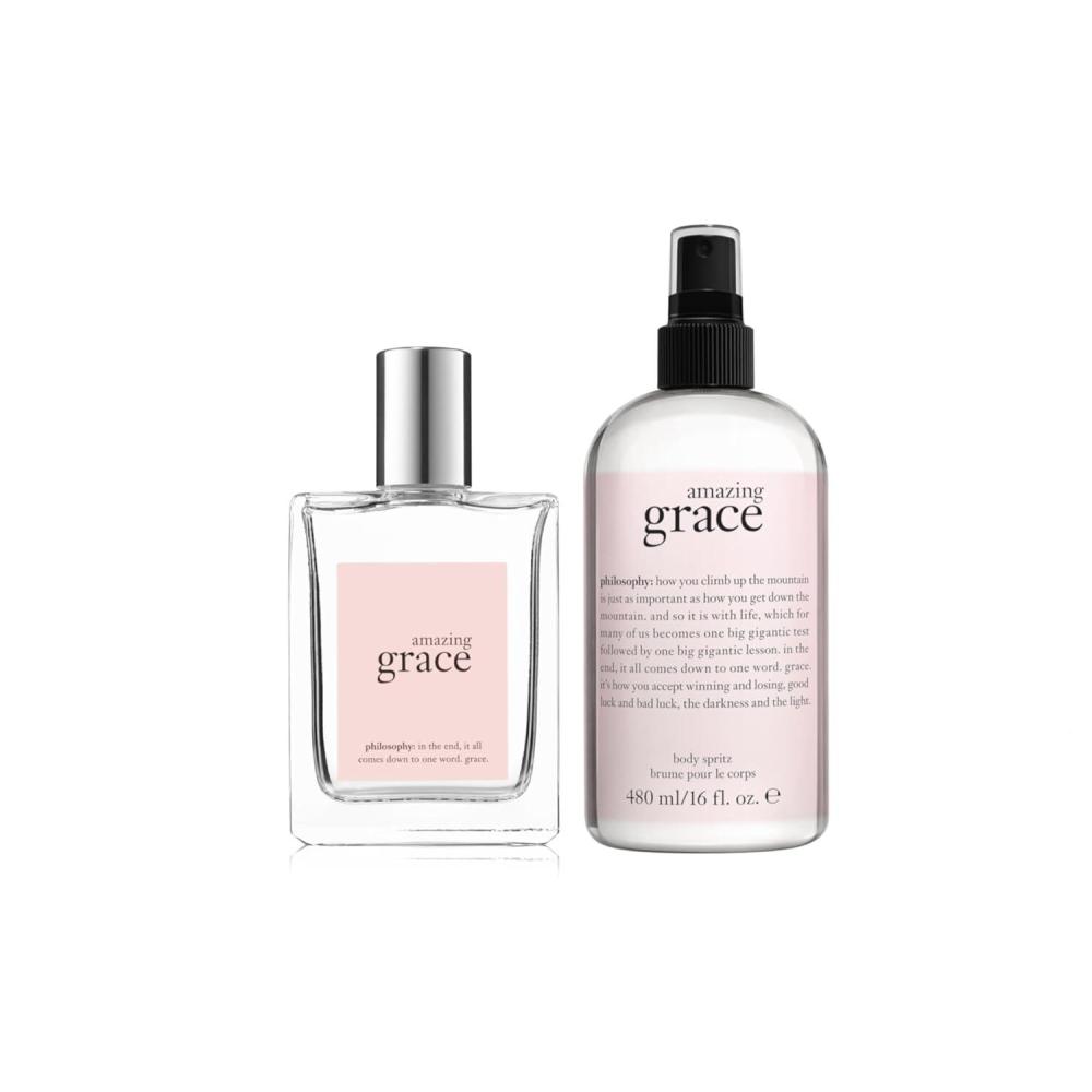 imagephilosophy amazing grace eau de toilette Full SIze amp Body Spritz bundle  Notes of bergamont lily amp musk