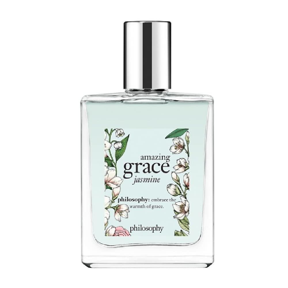 imagephilosophy amazing grace jasmine eau de toilette alluring amp sensual womens perfume with notes of bergamot amp musk long lasting fragrance 2 fl ozeau de toilette