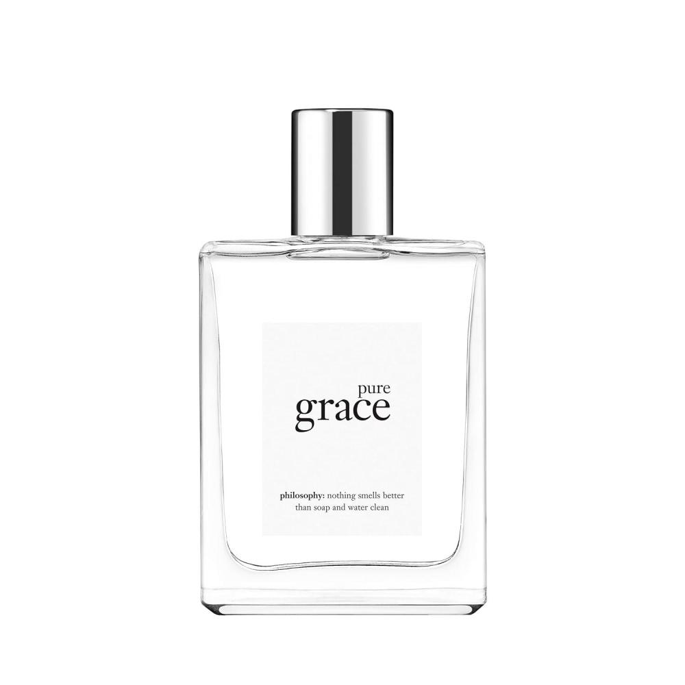 imagephilosophy pure grace crisp amp clean womens perfume with notes of water lily leafy greens amp musk long lasting fragranceeau de toilette 4 fl oz