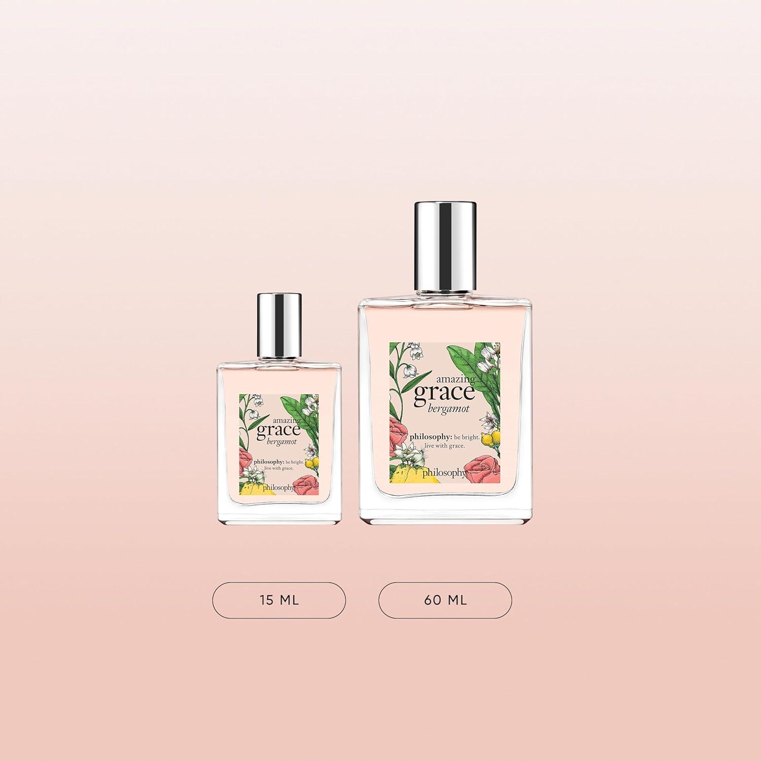 imagephilosophy amazing grace bergamot eau de toilette bright amp floral womens perfume with notes of bergamot lily of the valley amp musk long lasting fragranceeau de toilette