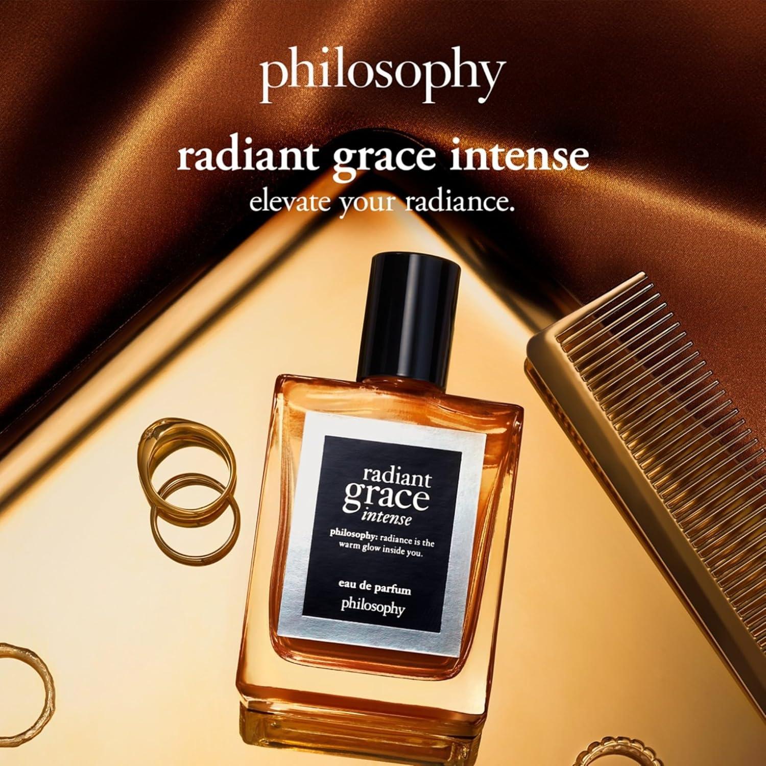 imagephilosophy radiant grace intense eau de parfum ambery floral womens perfume with notes of raspberry jasmine amp vanilla luxury perfume for women long lasting fragrance4 Fl Oz Pack of 1