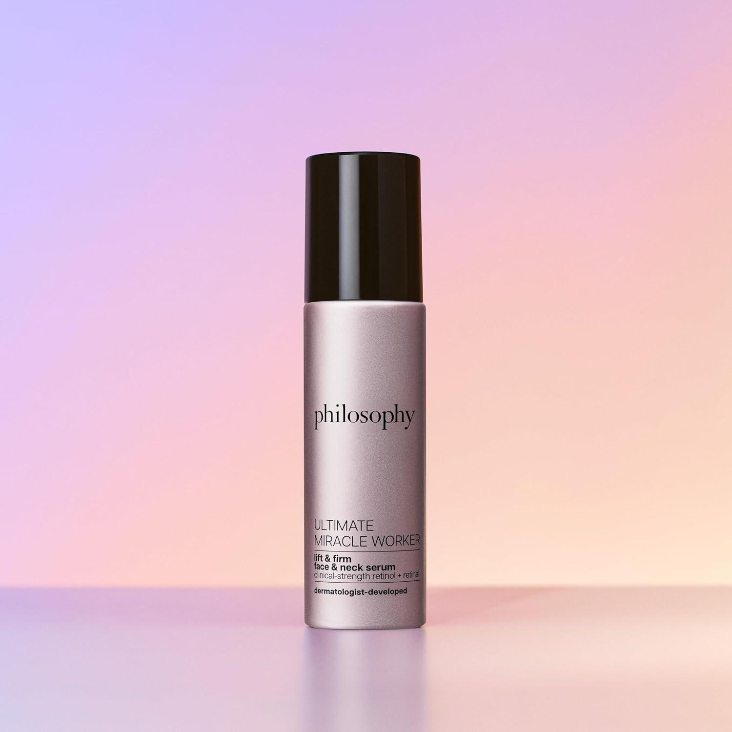 imagephilosophy ultimate miracle worker lift amp firm face amp neck serum with encapsulated retinol amp retinal antiaging serum peptide complex for all skin types