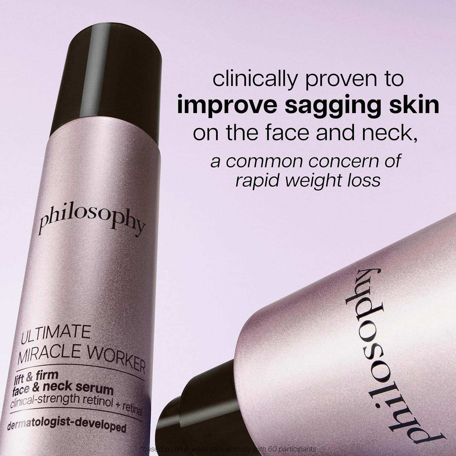 imagephilosophy ultimate miracle worker lift amp firm face amp neck serum with encapsulated retinol amp retinal antiaging serum peptide complex for all skin types