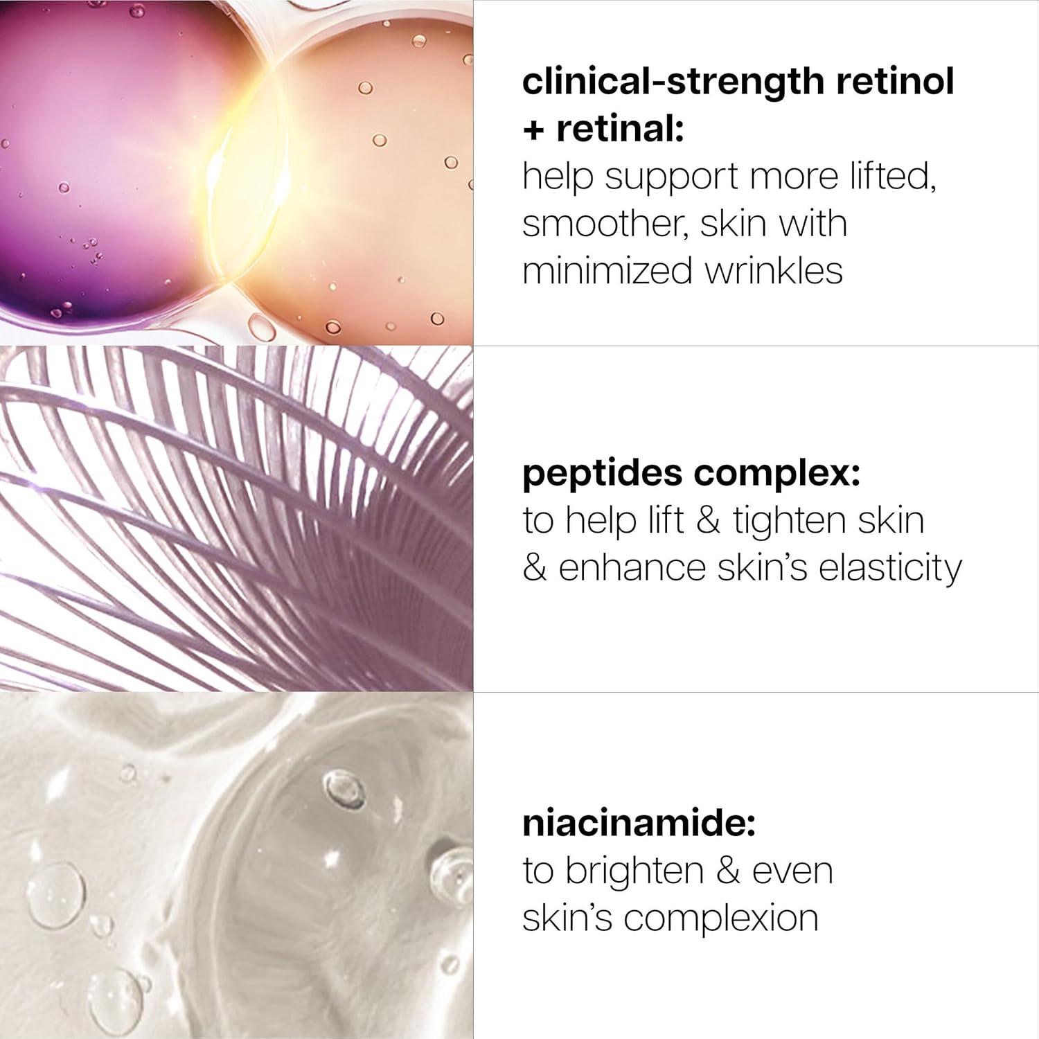 imagephilosophy ultimate miracle worker lift amp firm face amp neck serum with encapsulated retinol amp retinal antiaging serum peptide complex for all skin types
