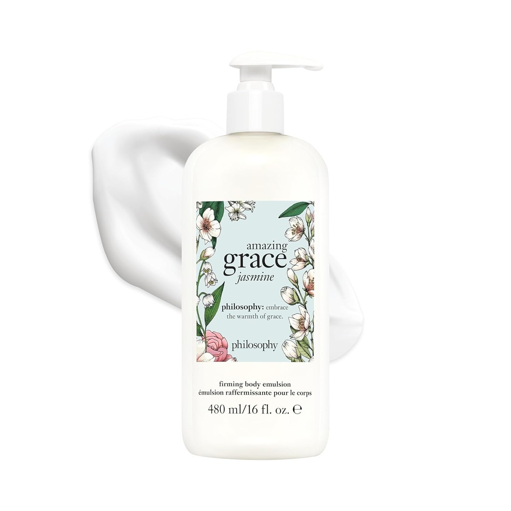 image:imagephilosophy amazing grace firming body emulsion luxury scented body lotion formulated with shea butter for fast absorbing hydration skin feels soft and smooth suitable for all skin typesamazing grace Jasmine 16 fl oz