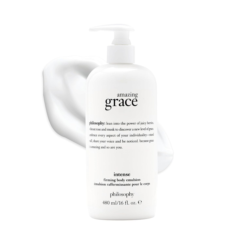 image:imagephilosophy amazing grace firming body emulsion luxury scented body lotion formulated with shea butter for fast absorbing hydration skin feels soft and smooth suitable for all skin typesamazing grace Intense 16 fl oz