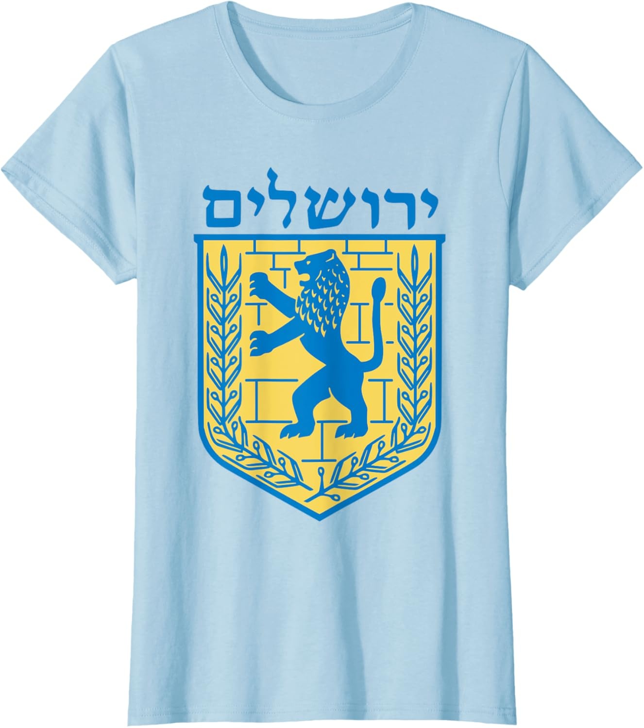 image:imageLion of Judah TShirt Israel Jewish Jerusalem Jew Hebrew TeeBaby Blue