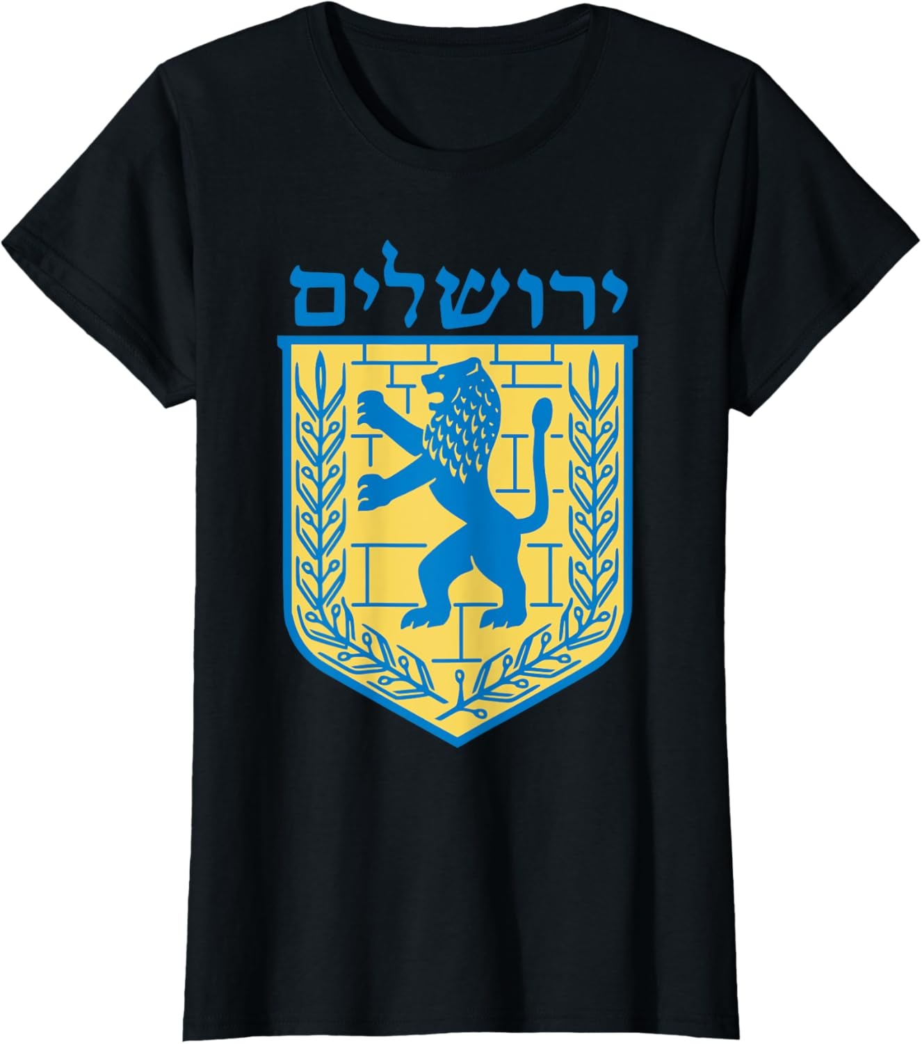 image:imageLion of Judah TShirt Israel Jewish Jerusalem Jew Hebrew TeeBlack