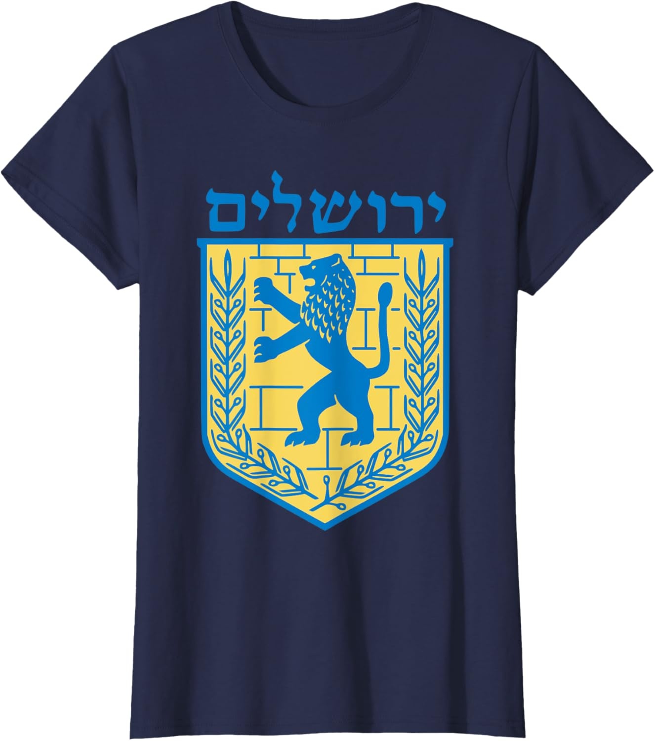 image:imageLion of Judah TShirt Israel Jewish Jerusalem Jew Hebrew TeeNavy Blue