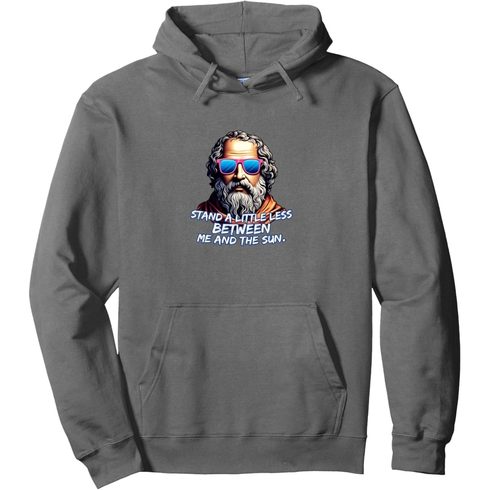 image:imageCool Diogenes Quote Funny Philosopher Joke History Meme Pullover HoodieAsphalt Grey